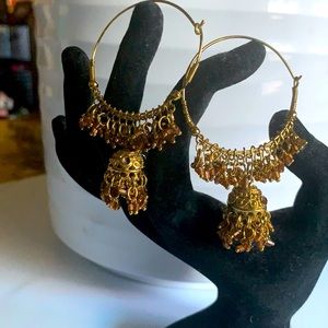 Indian jhumka earrings